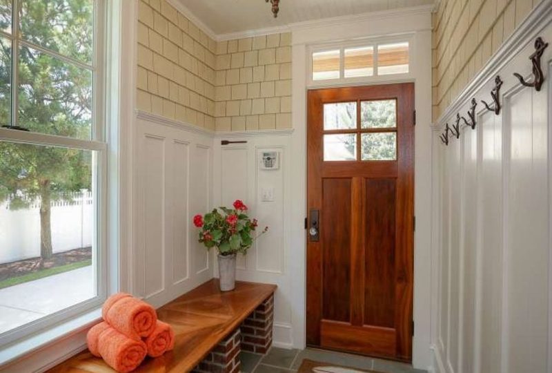 Mudroom and back door