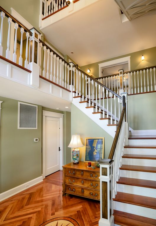 Staircase leading upstairs to bedrooms