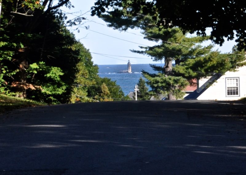 View of water from front of house