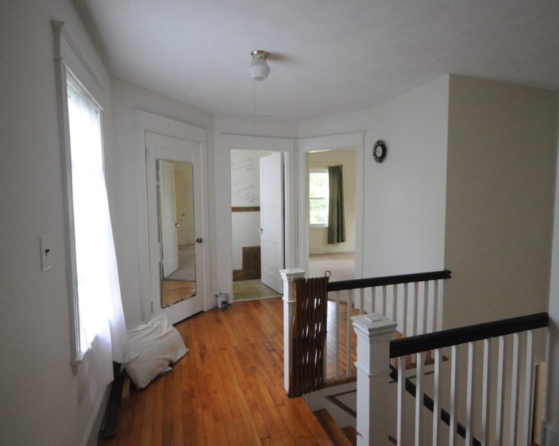 Upstairs landing before remodel