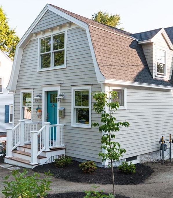 Front exterior of house after makeover