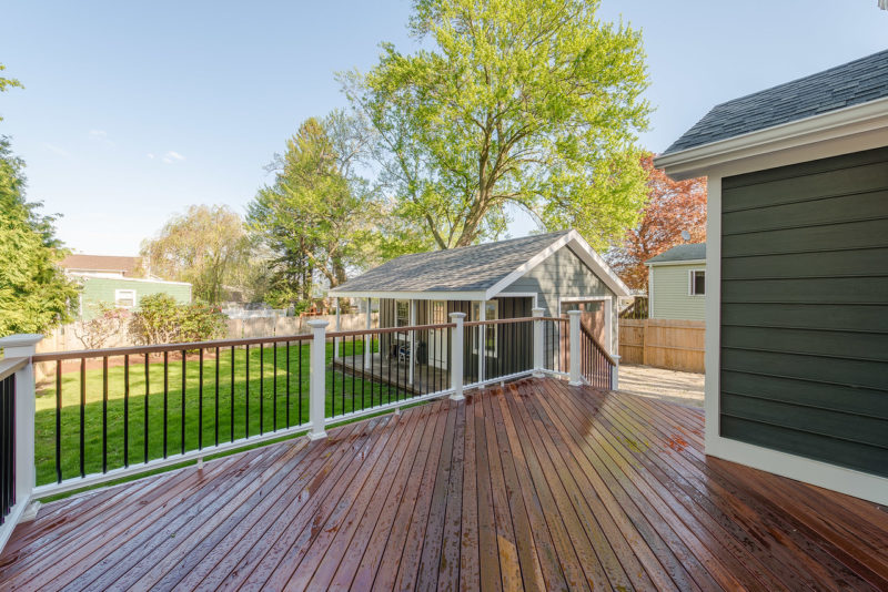 New back deck and guest house