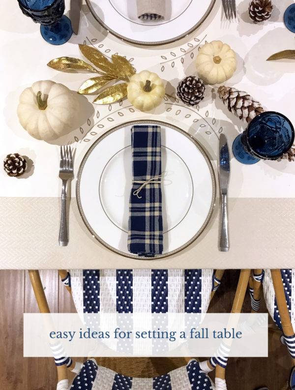 easy ideas for fall table settings