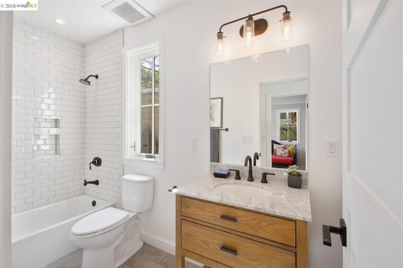 Bathroom with toilet and sink