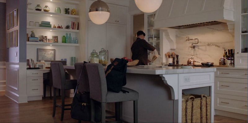 Rob Lowe cooking in the Bad Seed movie house kitchen