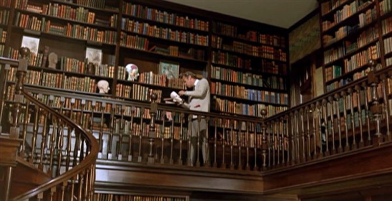 My Fair Lady Sets Henry Higgins' Library upper level