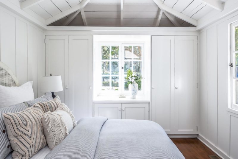 Cottage bedroom window