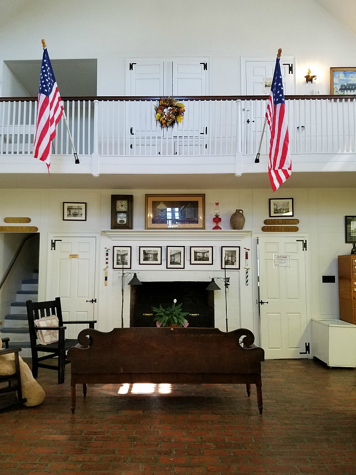 Beach Haven Public Library fireplace