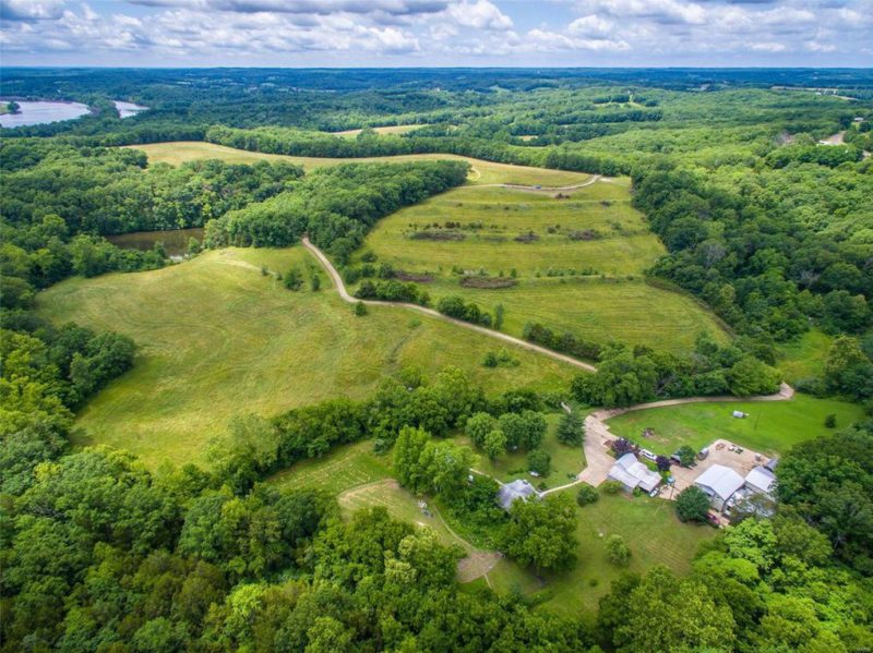 Aerial view of Gosherd Valley in Missouri