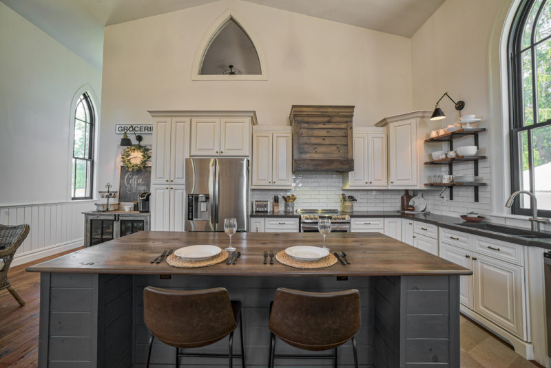 Kitchen in Chris Kauffman's Converted Church