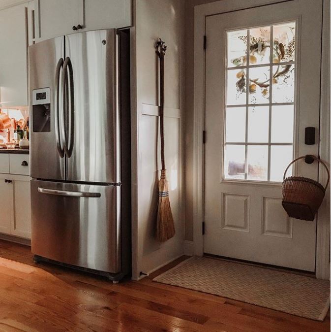 Back door in kitchen