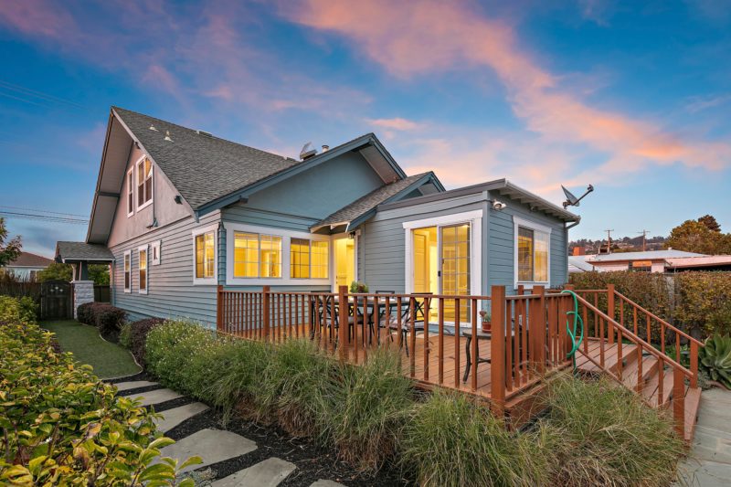 Back exterior of Craftsman cottage