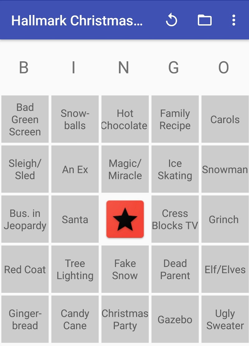 Bingo Edition for Christmas Movies