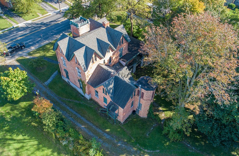 Aerial view of Seymour mansion