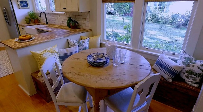 Home Town Banquette Dreams Cottage After Makeover