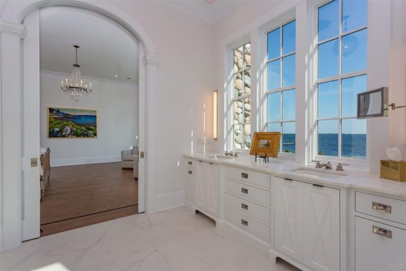 Master bath sink and window