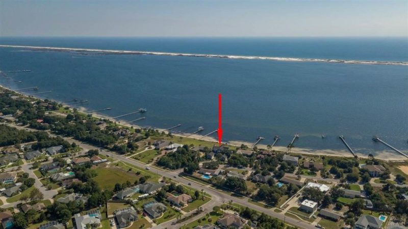 Aerial view of property in Pensacola