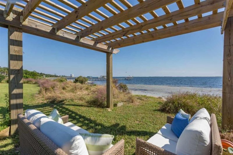 Pergola by the beach