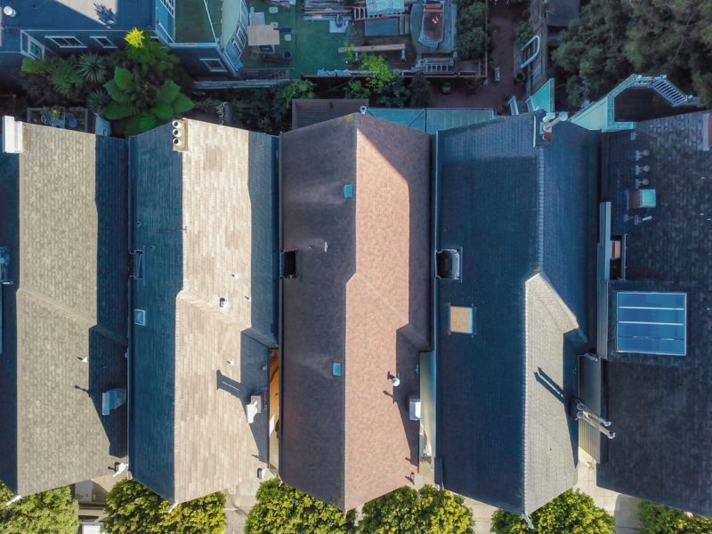 Rooftops of Painted Ladies in San Francisco