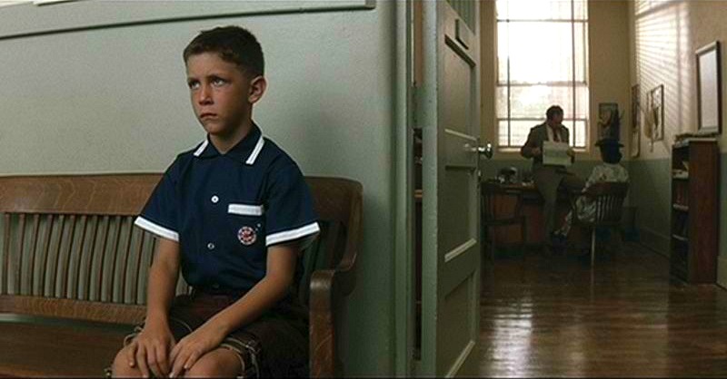 Forrest Gump outside principal's office Norman Rockwell