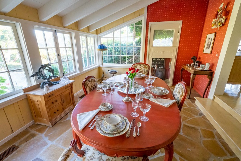 Doris Day's Dining Room Table House in Carmel