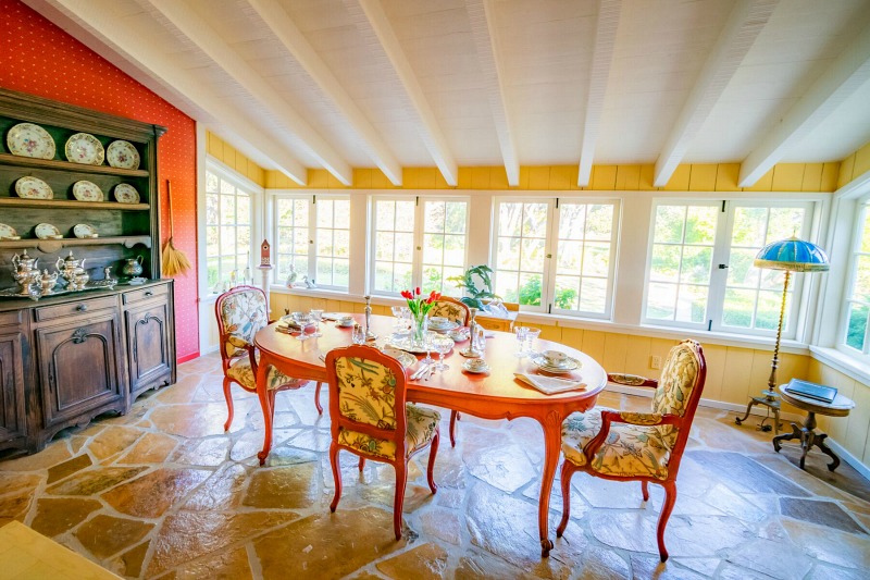 Doris Day's Former Home in Carmel Dining Room Set