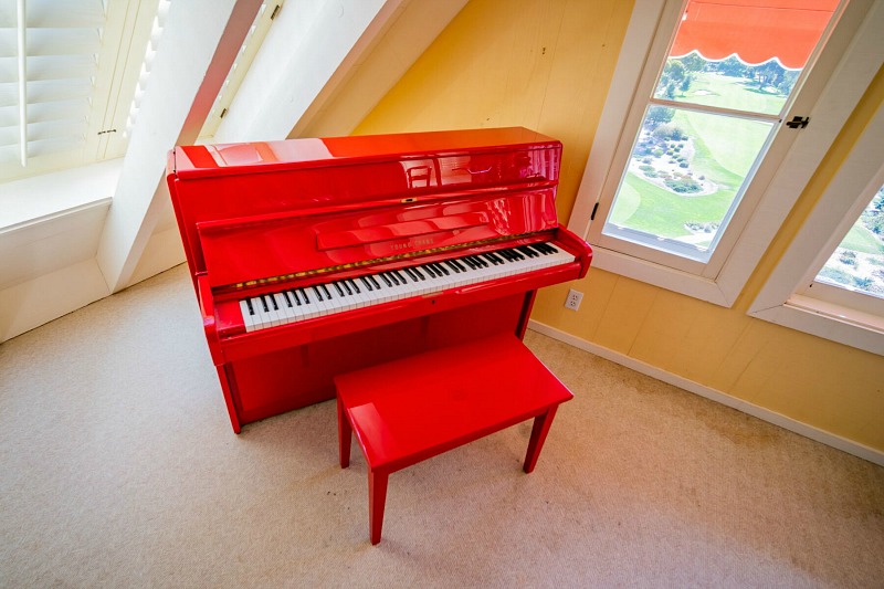 Doris Day's Red Upright Piano from Terry Melcher