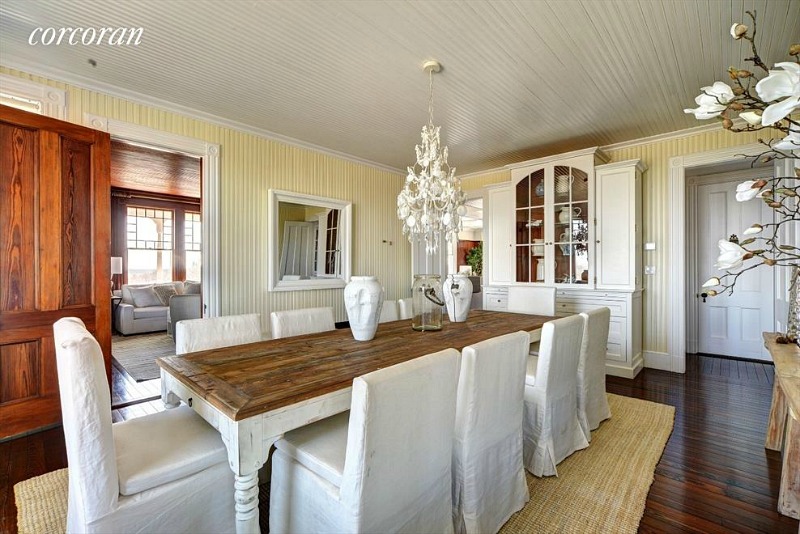 Dick Cavett oceanfront house Montauk dining room