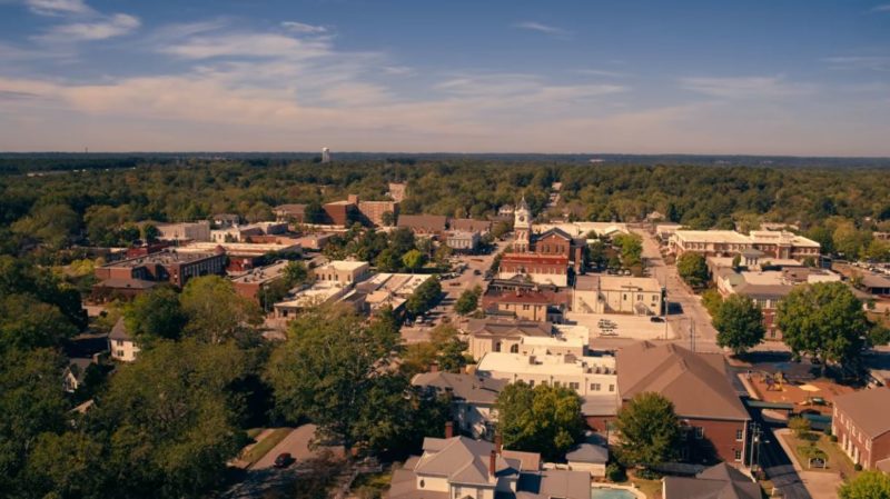 aerial view of serenity sweet magnolias