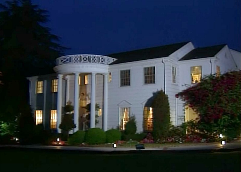 Banks house in Bel-Air on Fresh Prince at night