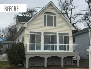 Chesapeake Bay House Before Remodel