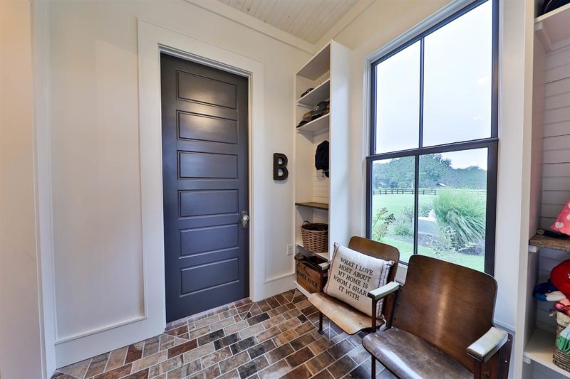 farmhouse mudroom back door