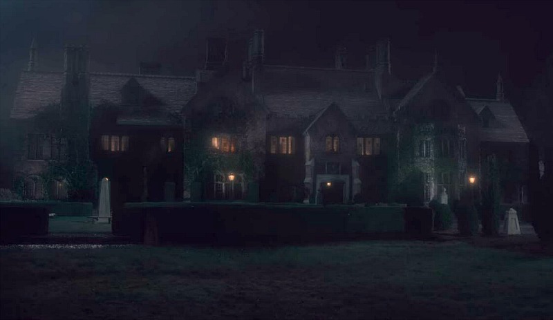 Bly Manor at night