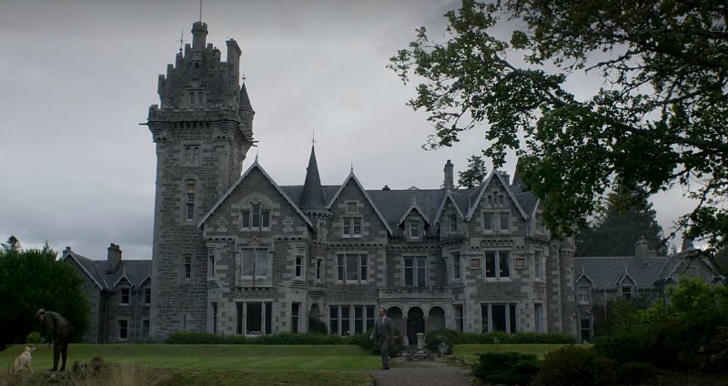 exterior of Scottish Baronial House in "The Crown"