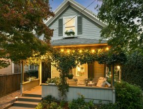 Small Ivy-Covered Farmhouse with front porch