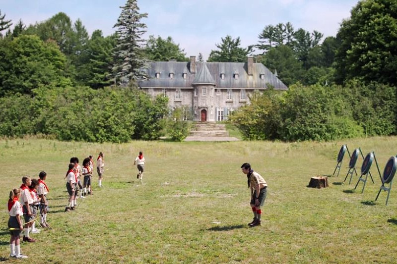 front of "Ghosts" house seen from field