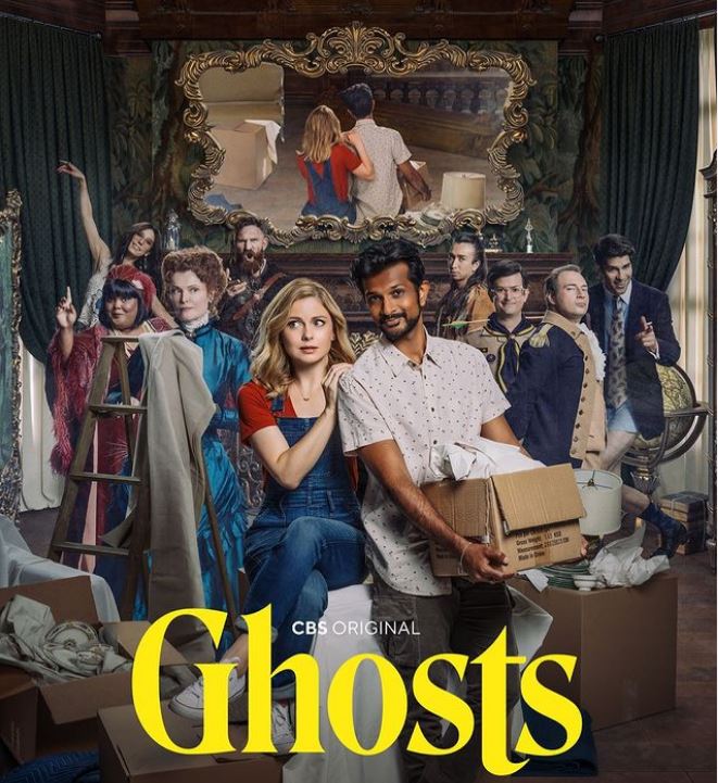 CBS sitcom Ghosts poster Rose McIver