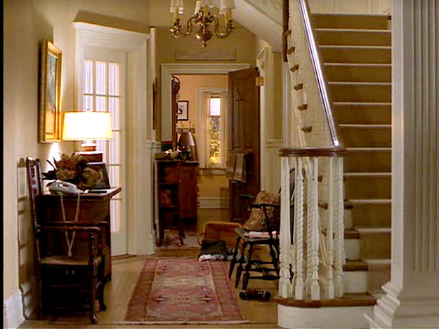 staircase and front hall of Stepmom house